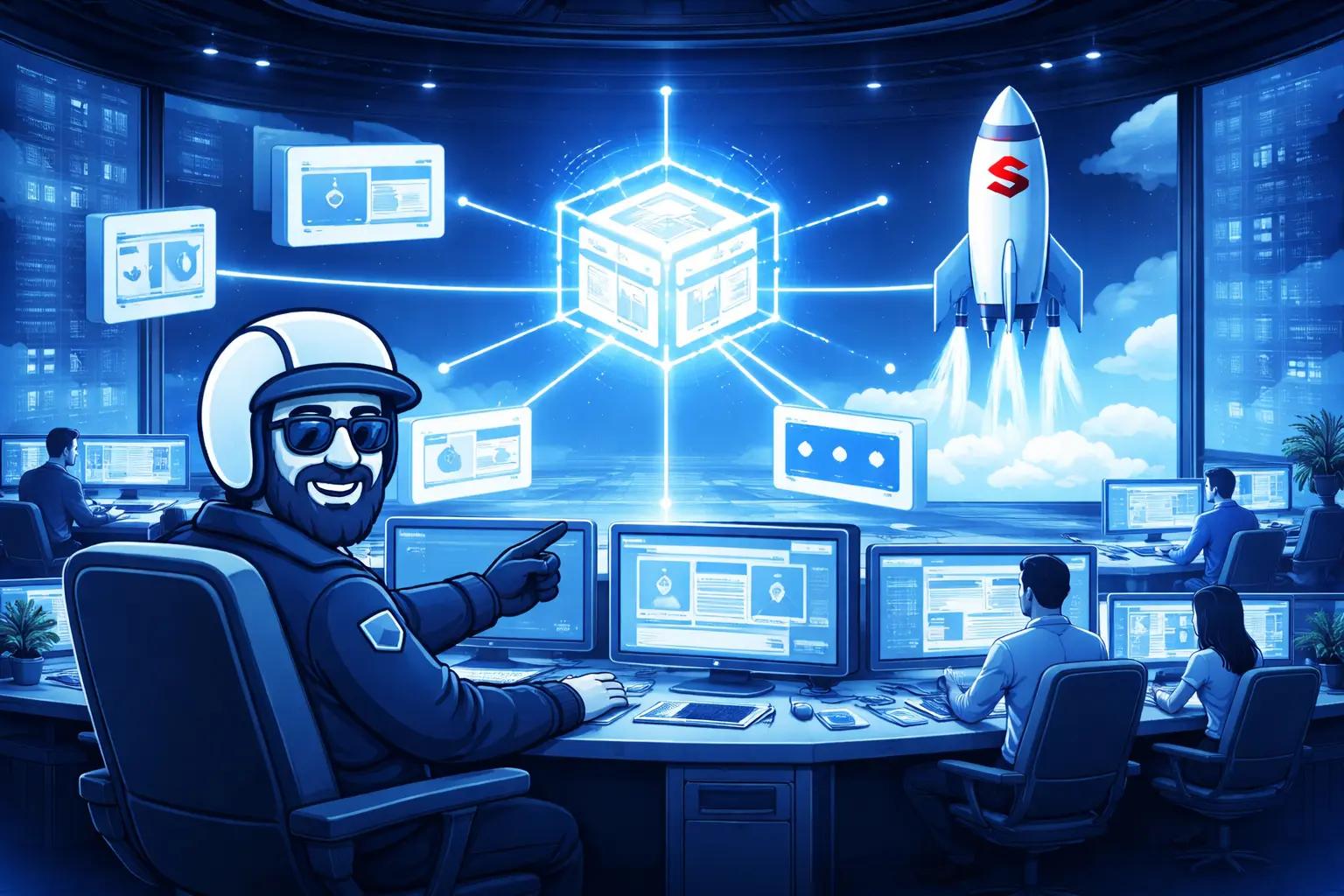 HT Blue website running on Sanity CMS with fast, responsive content previews